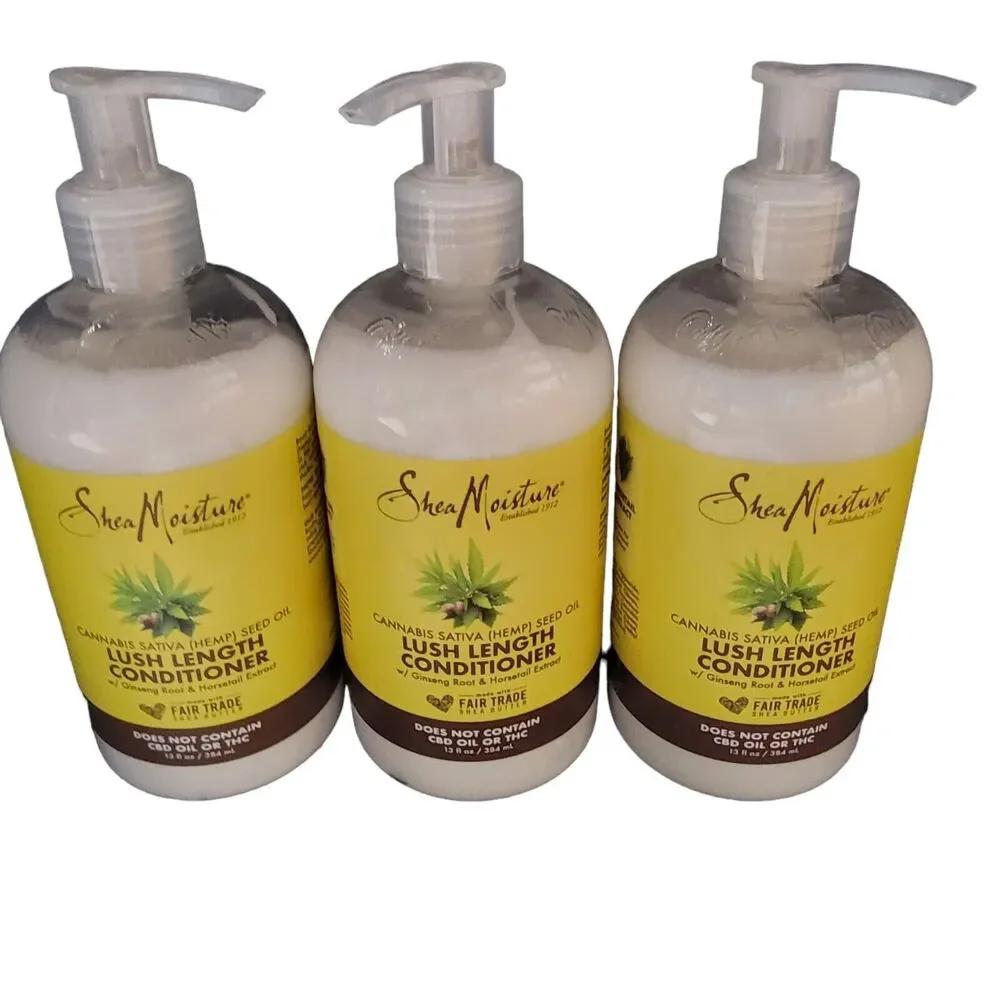 3‎ Shea Moisture Lush Length Conditioner Hemp Seed Oil 13 fl oz